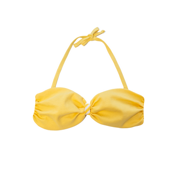 Pure Earth Collection Yellow Bandeau Bikini Top
